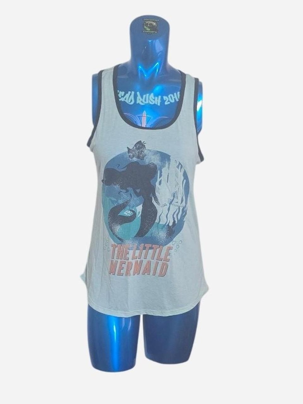 Disney The Little Mermaid Tank Top - Seafoam Green with Navy Trim
